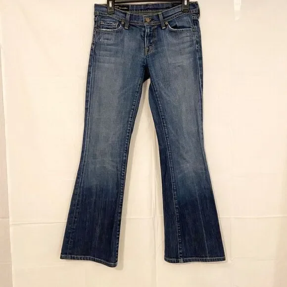 Citizens of Humanity Jeans Ingrid # 002 Low Waist Flare Stretch size 28 (5-6) - Picture 3 of 10